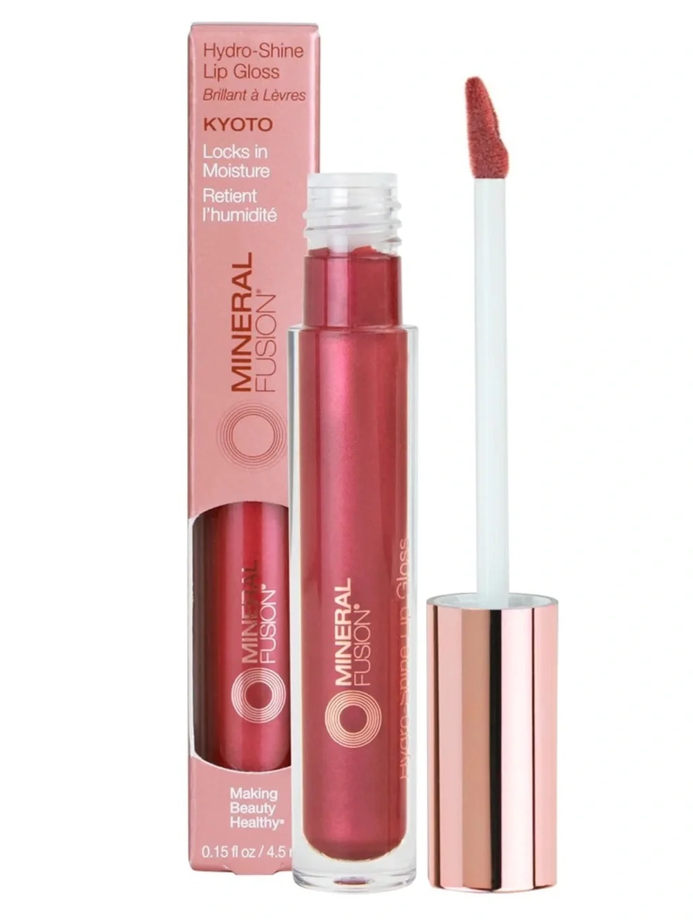 NWT Mineral Fusion Hydro-Shine Lip Gloss Duo Kyoto & Rabida